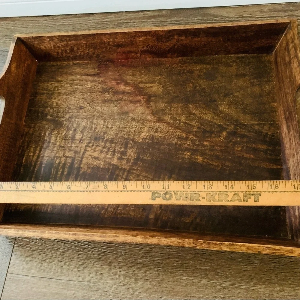 Handcrafted wooden tray